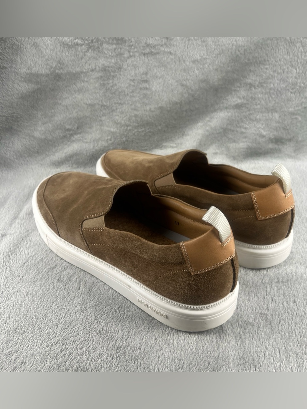Todd Snyder Tuscan Slip On Shoes Mens Size 11 Cappucino Tan Suede Casual Italy - Picture 3 of 12